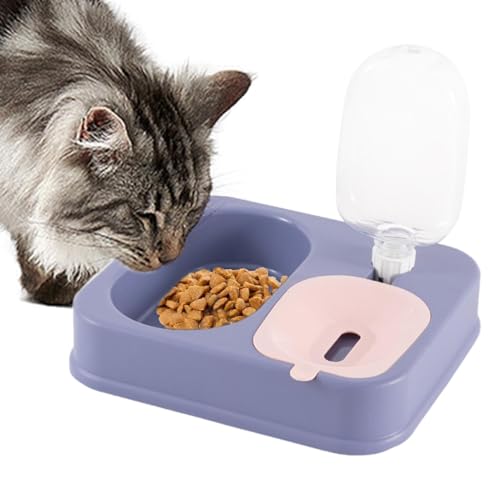 Geteawily Automatische Futterspender für Hunde, Katzenfutter- und Wasserspender-Set | Tierfutterspender mit automatischem Wassernapf - Double Dishes Bunny-Futter-Wasserspender-Set, automatischer von Geteawily