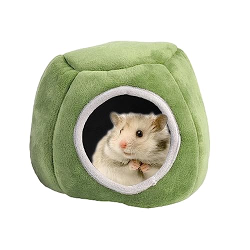 Geteawily Hamster Schlafnest - Winter Hamster Warmbett - Kleintiere Schlafhöhle Plüschnest für Zwerghamster Igel Maus von Geteawily