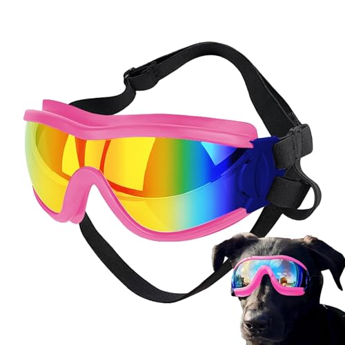 Geteawily Haustierbrillen, Hundebrillen für große Hunde,Hundesonnenbrille mit effektivem UV-Schutz - Antibeschlag-Hundebekleidung und -zubehör für kleine, mittelgroße und große Hunde von Geteawily