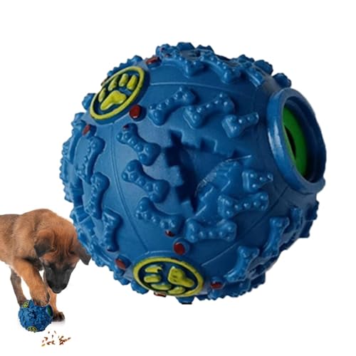 Geteawily Hundekicherball,Hundefutterball | Schnüffelball für Hunde | Interaktiver Hunde-Leckball, kreativer Hunde-Schnüffelball mit Kichergeräusch für die Futtersuche von Hunden von Geteawily