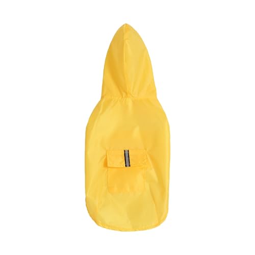 Geteawily Hunderegenjacke, Regenjacken für Hunde | Haustier-Slicker-Poncho | Wasserdichter Regenmantel-Poncho für Hunde mit Kapuze, Regenmantel für Hunde, Regenjacke für mittelgroße und große Hunde von Geteawily