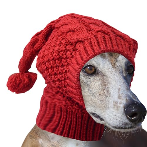 Geteawily Hundestrick-Wintermütze,Hundestrick-Warmmütze,Winter-Hundestrickmütze weich | Kuschelige Welpenhaube mit Ohrenschützer, niedliche Haustierbekleidung, Hals- und Kopfschutz für kleine, von Geteawily