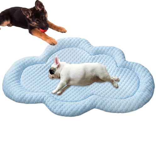 Geteawily Kühlende Hundedecke, Hundekühlmatte - Niedliche 3D-Eisunterlage für Haustiere in Wolkenform,Schlafende Zwingermatte für Hunde, Katzen, Welpen, Kätzchen, Haustiere, tragbarer Haustierbedarf von Geteawily