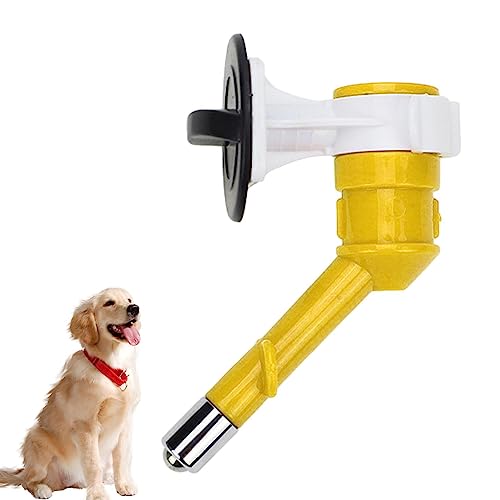 Hunde-Wasserflaschenkopf, wandmontierte Wasserflaschen-Düsen – flexibler Flaschenkopf, Wasserdüse, multifunktional, automatische Hunde-Wasser-Futterdüse für Hunde, Katzen, Kaninchen, Hamster Geteawily von Geteawily