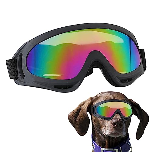 Hundesonnenbrille, Augenbrille, Augenschutz, für Welpen, Strandbrille mit verstellbarem Riemen, Augenbrille für mittelgroße und große Rassen Geteawily von Geteawily