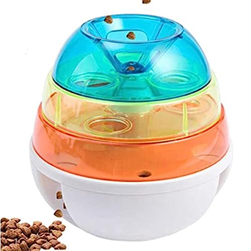 Leckerli-Turm für Hunde, Leckerli-Türme für Haustiere, langsamer Futternapf, Tumbler-Ball, Leckerli-Dosierung, Haustierspielzeug, langsamer Feeder, interaktiver Futter-Puzzle-Ball für Hunde, von Geteawily