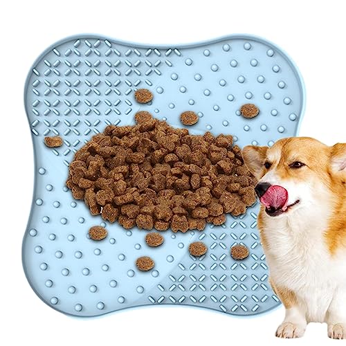 Leckpad für Hund - Hundeleckerlimatte für Hunde und Katzen | Pet Slow Feeder Leckmatten Interaktives Hundespielzeug Pet Feeding Supplies Rutschfest mit Saugnäpfen Slow Feeder Geteawily von Geteawily