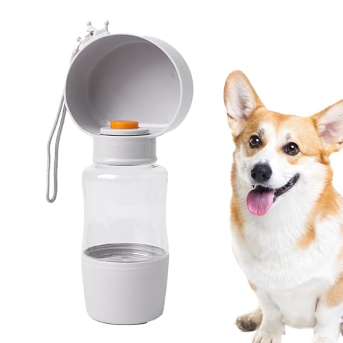 Outdoor-Wasserflaschen für Hunde, Wasserflasche und Futterbehälter für Hunde, 400 ml, Trinkzubehör für Haustiere, Picknick, Geteawily von Geteawily