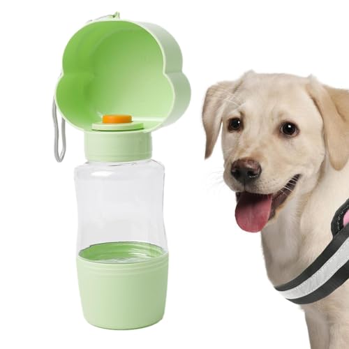 Tragbare Hunde-Wasserflasche, 400 ml, tragbare Flasche für Futterspender im Freien – Reisezubehör für Hunde, zum Wandern, Spazierengehen, Reisen, Camping, Picknick Geteawily von Geteawily