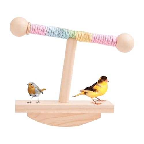 Vogel Trainingsständer,Beschäftigungsartikel für Papageien | Holz-Schaukelständer Für Volieren-Spiel & Klettertraining, Haustierzubehör Für Outdoor Aktivitäten Und Bewegung Vogel Trainingsständer,Beschäftigungsartikel für Papageien | Holz-Schaukelständer Für Volieren-Spiel & Klettertraining, Haustierzubehör Für Outdoor Aktivitäten Und Bewegung von Geteawily