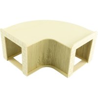 Getzoo 90 ° Holztunnel - Eckig (Ø 8 cm) von Getzoo