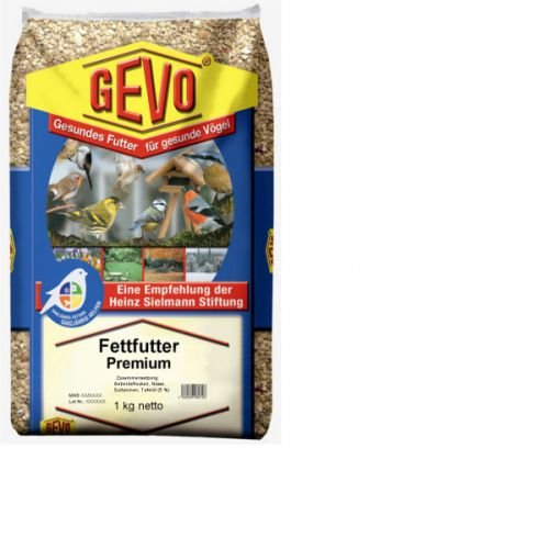 Gevo Premium Fettfutter 1 kg für Wildvögel, Erdnuss, 2.43 kg von Gevo