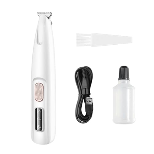 Ggnaxivs Mikropräzisionstrimmer für Haustiere, Haarschneidemaschine für Haustiere, Wasserdicht, Wiederaufladbar, Rasierer für Haustiere, mit Ölflasche von Ggnaxivs