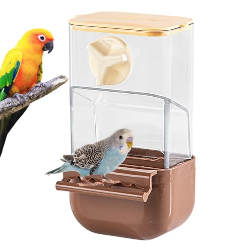 Automatic Parrot Feeder with Large Capacity Food Dispenser. Features Husk Separation, Cleaner Feeding. Ideal for Outdoor Use, with a Perch Easy Access, Perfect for Garden Decoration von Ghjkldha