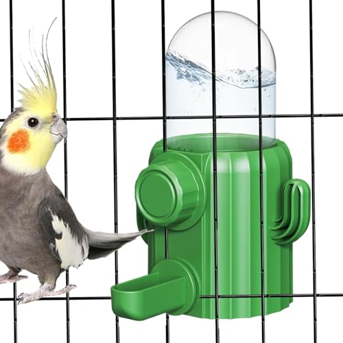 Bird Water Dispenser, Automatic Cactus Water Feeder Parrots, Parakeet Drinker with Leak Proof Design, Easy Refilling, Bird Cage Accessory, Ideal for Cockatiels, Lovebirds von Ghjkldha