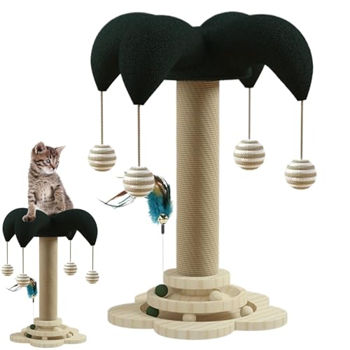 Cat Climbing Post | Sisal Cat Scratching Post | Multi-Levels Cat Tree | Tall Cat Climbing Tower, Wall-Mounted Cat Post, Cat Scratching Pole, Cat Activity Tree, Sturdy Cat Climbing Post von Ghjkldha