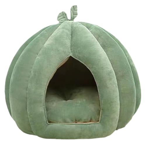 Cat House Pumpkin Bed | Cozy Enclosed Cat Cave | Comfortable Halloween Pet Bed | Thickened Halloween Cat Hideaway Ideal 13.78x13.78x11.81 Inches for Winter Use at Home or Indoors von Ghjkldha