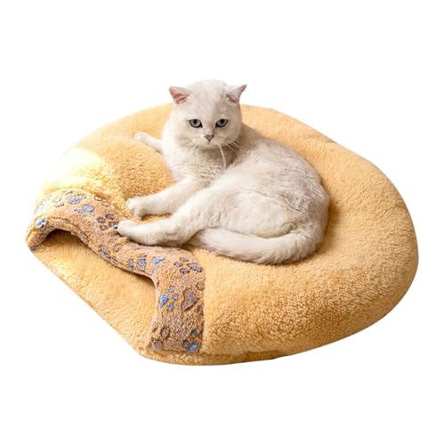 Cat Sleeping Bed, Cute Pet Cave Bed, Soft Warming Plush Cat Bed, Cat Sack Hide Cave, Cozy Cat Sleeping Bag, Semi-Closed Dog Cave House, Sleeping Sack for Kittens and Puppies von Ghjkldha