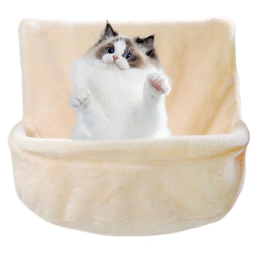 Cat Soft Hammock Bed | Elevated Cat Bed | Cozy Cat Hammock | Wall-Mounted Cat Hammock, Cat Lounge Bed, Soft Fabric Cat Hammock, Stylish Cat Sleeping Spots, Easy Install Cat Bed von Ghjkldha