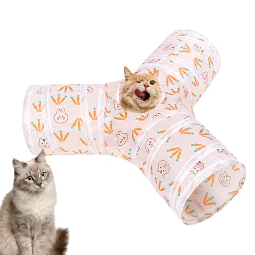 Cat Tunnel Toy, Foldable Tunnel Tube Kitten, Stylish Folding Peek Hole Toy, Pet for Kittens, Puppies, Dogs, Bunnies, Indoor Plaything Cats and Small Pets von Ghjkldha