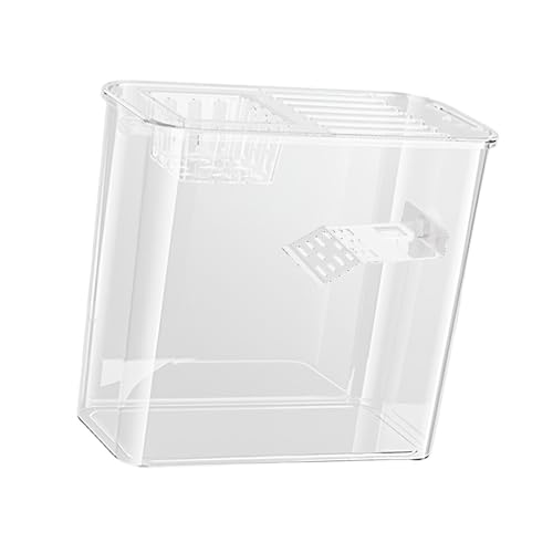 Creative Turtle Aquarium - Versatile Clear Tank for Raising Turtles and Fish, Suitable for Both Water and Land Environments, Perfect for Pet Owners Who Love Aquatic Creatures von Ghjkldha