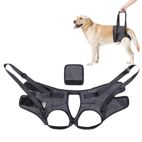 Dog Support Sling, Adjustable Dog Harness, Dog Stair Helper, Dog Rehabilitation Sling, Heavy-Duty Breathable Dog Rehabilitation Sling Adjustable Dog Support Sling for Disabled Or Elderly Dogs von Ghjkldha