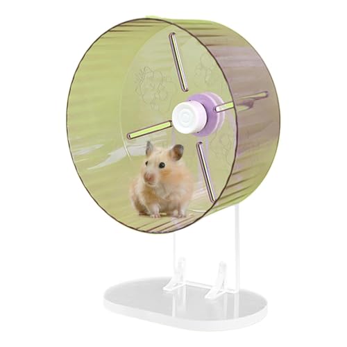 Dwarf Hamster Wheel, Acrylic Silent Exercise Spinner Pets. Ideal for Dwarf and Syrian Hamsters, Providing Smooth, Quiet Running Experience for Active Small Animals von Ghjkldha