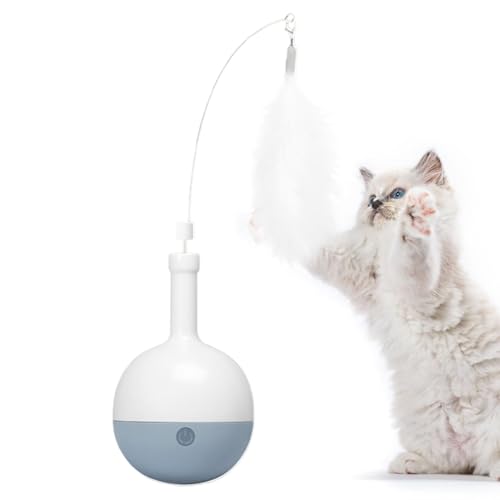 Electric Cat Toy, Automatic Play Toy Ball, Indoor Playmate For Cats, Cat Exercise Toy, Multi-Functional Cat Toy, Interactive Kitten Toys, Cat Mental Stimulation, Smart Cat Toy Ball, Rechargeable Cat von Ghjkldha