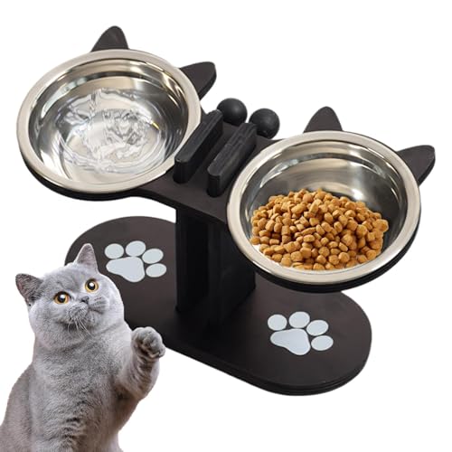 Futterstation für Katzen,Kleine Hundenäpfe Mit Ständer - Anti-Schling Napf Für Welpe Katze Mehrkatzenhaushalte Täglich Unterwegs Futterstation für Katzen,Kleine Hundenäpfe Mit Ständer - Anti-Schling Napf Für Welpe Katze Mehrkatzenhaushalte Täglich Unterwegs von Ghjkldha