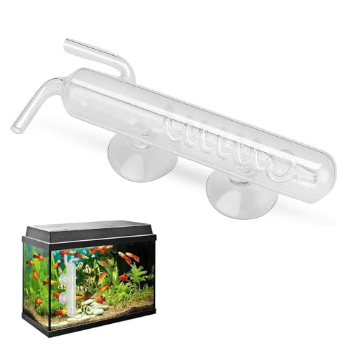 Bubble Recorder, Spirale CO2 Bubble Kohlendioxid Messgerät, hochtransparentes Kristallglas Fisch CO2 Externe Messgerät für Wassertank Aquarium von Ghjkldha