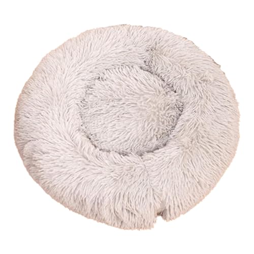 Ghjkldha Calming Dog Bed, Plush Pet Bed, Cat Donut Bed, Soft Pet Bed, Cat Snooze Sleeping Kennel, Furry Pet Sleeping Cushion, Indoor Pet Relaxation Bed, Round Cuddler Bed for Pets von Ghjkldha