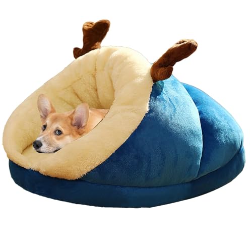 Ghjkldha Cat Nest Bed, Cozy Cat Bed, Plush Cat Nest, Cat Cave Bed, Warm Cat Nesting Bed, Cat Sleeping Bag, Cat Tent Bed, Round Cat Bed, Soft Cat Nest, Soft Cat Sleeping Bed von Ghjkldha