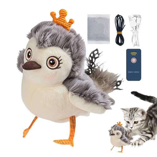 Ghjkldha Cat Toys Flapping Bird, Cat Toys Realistic Interactive Toys, Realistic Flapping Bird Cat Toys, Interactive Toys for Playful Kittens, Includes Catnip for Fun and Engagement von Ghjkldha