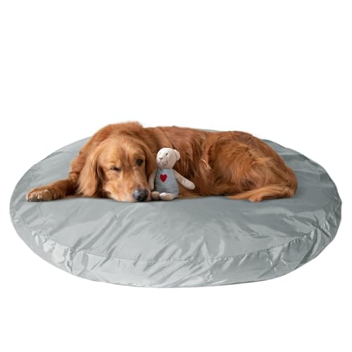 Ghjkldha Dog Bed Replacement Cover, Round Pet Sofa Cover, Double-Sided PVC Coating, 48.03x3.94inches Waterproof Fabric, Easy-Clean Design, Cozy Sleeping for Home and Game Room von Ghjkldha