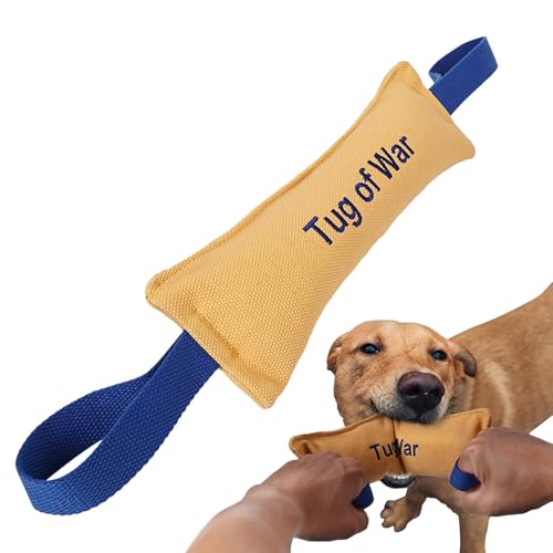 Ghjkldha Dog Bite Pillow, Interactive Tug Toy, 29 cm, Tough Training Equipment, 2 Strong Handles for Easy Grip, Cotton Canvas Material, Perfect for Puppy and Large Dog Training von Ghjkldha