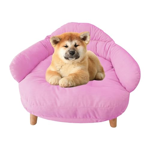 Ghjkldha Dog Sofa, Dog Couch Bed, Cat Nest Bed with Legs, Multipurpose Pet Couch Chair, Stylish Cat and Dog Sofa, Pet Bed with Removable Cover, Elevated Dog Bed for Indoor von Ghjkldha