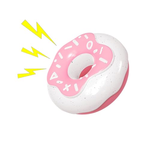 Donut-Kauspielzeug für Hunde, Donut-Form, interaktives Hundespielzeug und quietschendes Welpenspielzeug für kleine, mittelgroße Hunde und Haustiere von Ghjkldha