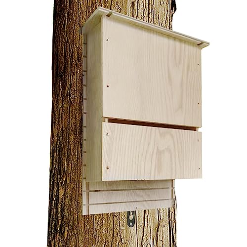 Fledermaus-Häuser für den Außenbereich, Holzunterstand für Fledermauskolonie – wiederverwendbare Fledermaus-Box, Holzdekoration für den Winterschlaf, Fledermausnest aus Holz für Garten von Ghjkldha