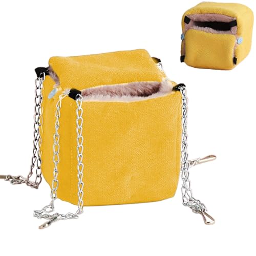 Ghjkldha Hamster Hammock for Cage | Small Pet Hammock | Hamster Hanging Bed | Cozy Hamster Hammock, Hammock for Small Animals, Cage Hammock for Hamsters, Plush Hamster Hammock von Ghjkldha