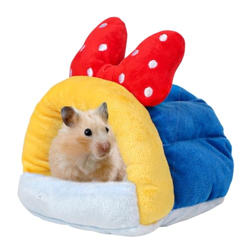 Ghjkldha Hamster Warm Bed, Hamster Sleeping Bed, Plush Hamster Bed, Hedgehog Sleeping Comfort Cave, Chinchilla Cozy Bed, Small Animal Cute Bed, Pet Accessories for Indoor von Ghjkldha