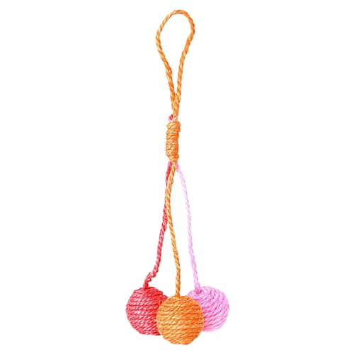 Hangable Cat Scratching Ball, Sisal Cat Scratching Toy, Interactive Cat Ball, Pet Shop Cats Scratching Toy, Multifunctional Relaxing Game for Pet Shop and Cattery von Ghjkldha