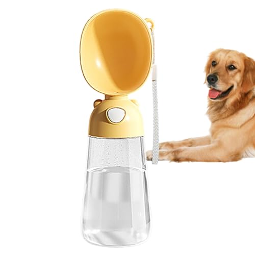 Haustier Wasserflasche Auslaufsicher Abnehmbare Wasserflasche Ergonomischer Wasserspender für Kleine Große Mittlere Hunde, Lebensmittelqualität Wasserflasche zum Spazierengehen von Ghjkldha