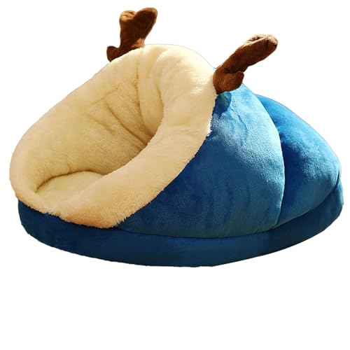 Ghjkldha Indoor Kitten Sleeping Bed | Thickened Winter Cat House with Soft Fabric | Versatile Warm Cave Nest Ideal for Small Cats and Dogs | Perfect Indoor Cat House for Comfort and Security von Ghjkldha