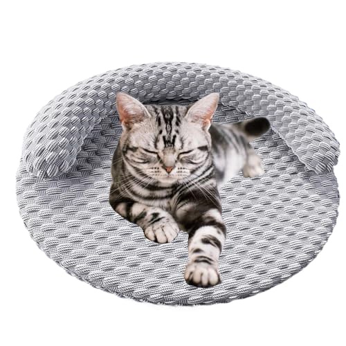 Ghjkldha Kühlmatte für Haustiere für Katzen, atmungsaktive Kühlmatte für Hunde | rutschfeste bequeme Haustierdecke mit Ruhestütze für Ghjkldha Kühlmatte für Haustiere für Katzen, atmungsaktive Kühlmatte für Hunde | rutschfeste bequeme Haustierdecke mit Ruhestütze für von Ghjkldha