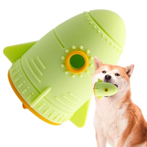 Leckerli-Spielzeug für Hunde, Futterspender, unzerstörbares Welpenspielzeug, Futterspender für große Hunde, Raketenförmiges Anreicherungsspielzeug von Ghjkldha
