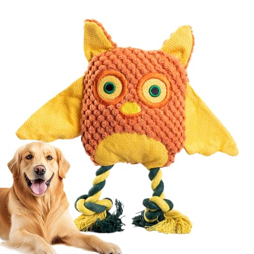 Ghjkldha Owl Dog Toy with Squeaker, Interactive Dog Puzzle Toy, Puppy Playing Tool, Long Lasting and Tough for Aggressive Chewers, Squeaky Pet Chewing Device, 8.66x8.66 Inches von Ghjkldha