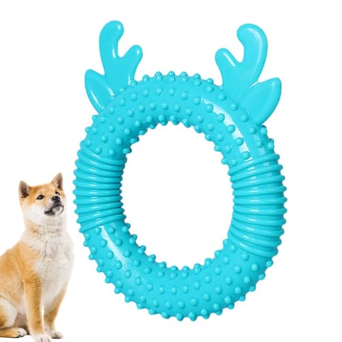 Robustes Hundespielzeug, unzerstörbares Quietschspielzeug für Hunde, Zahnbürste, Kauspielzeug zum Zahnen, lebensmittelecht, rutschfeste Beißringe, buntes interaktives Kauspielzeug für Hunde von Ghjkldha
