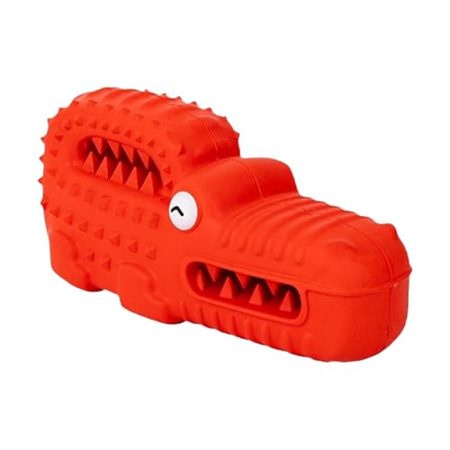 Ghjkldha Rubber Alligator Dog Toy, Cute Squeaky Toy, Tough Puppy Chew Tool, Durability Assured, Appealing Vocal Mechanism, Interactive Pet Training Device for Aggressive Chewers von Ghjkldha