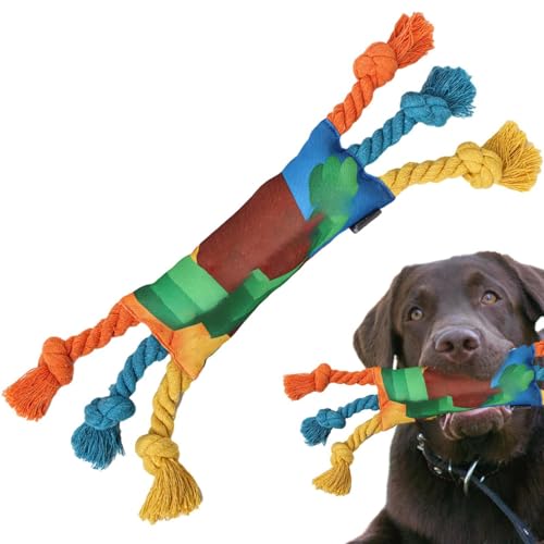 Seil-Kauspielzeug – Seil-Hundespielzeug für Welpen, sicheres und weiches Kauseil, stabiles Haustierspielzeug für kleine Hunde und Welpen, verbessert die Mundgesundheit und Spielzeit von Ghjkldha