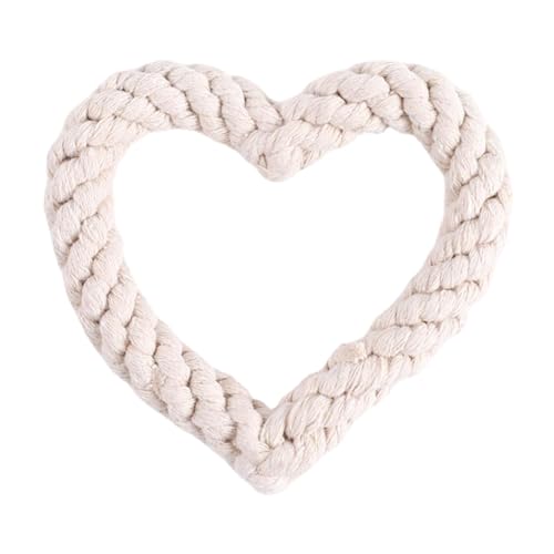 Heart Rope Dog Toy, Heart Shaped Dog Chew Toy, Heart Interlocking Dog Rope, Valentine's Day Heart Shaped Rope Dog Chew Toys, Pet Toys, Valentine's Day Puppy Throwing Toy for Valentine's Day Dog Suppli von Ghjkldha